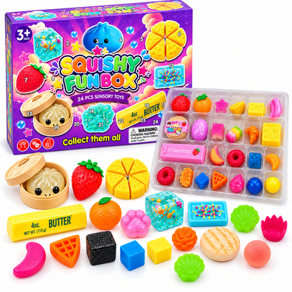 Kalendarz Adwentowy Squishy Gniotki 24 Dni