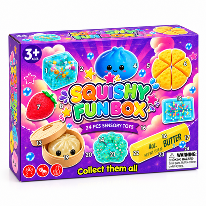 Kalendarz Adwentowy Squishy Gniotki 24 Dni