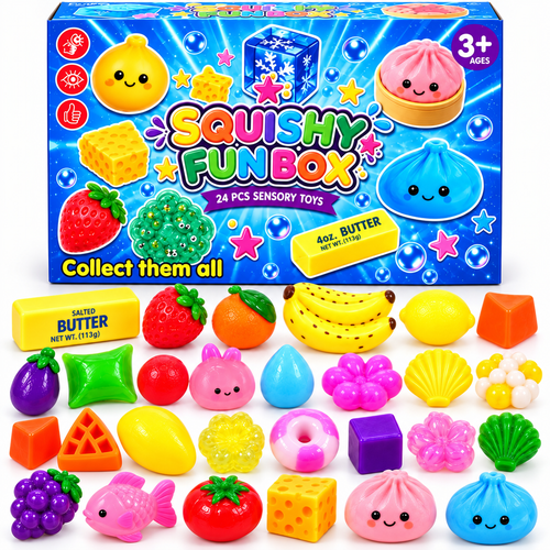 Kalendarz Adwentowy Squishy Gniotki 24 Dni